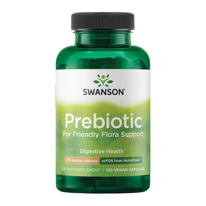 Prebiotic Capsules - Promotes Friendly Flora Support & Overall Digestive Health - Prebiotic Fiber Promoting Gut Health & Immune Health Support - (120 Veggie Capsules, 750Mg Each) 1 Pack